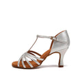 5-Strap Leather Latin Dance Shoes