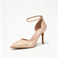 Apricot Colored Strappy Pumps