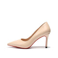 Apricot Patent Leather Pumps