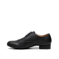 Black Lace-Up Leather Men's Latin Modern Shoes