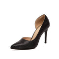 Escarpins en cuir verni abricot