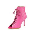 Fuchsia One-Piece Heel Sole Dance Boots