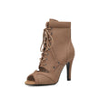 Khaki Suede Breathable Dance Boots