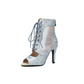 Light Blue Glisten Dance Boots