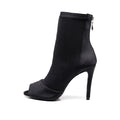 Women Comfortable Elastic Fabric High Heel Dance Boots