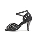 Latin Dance Shoes Satin & Rhinestones